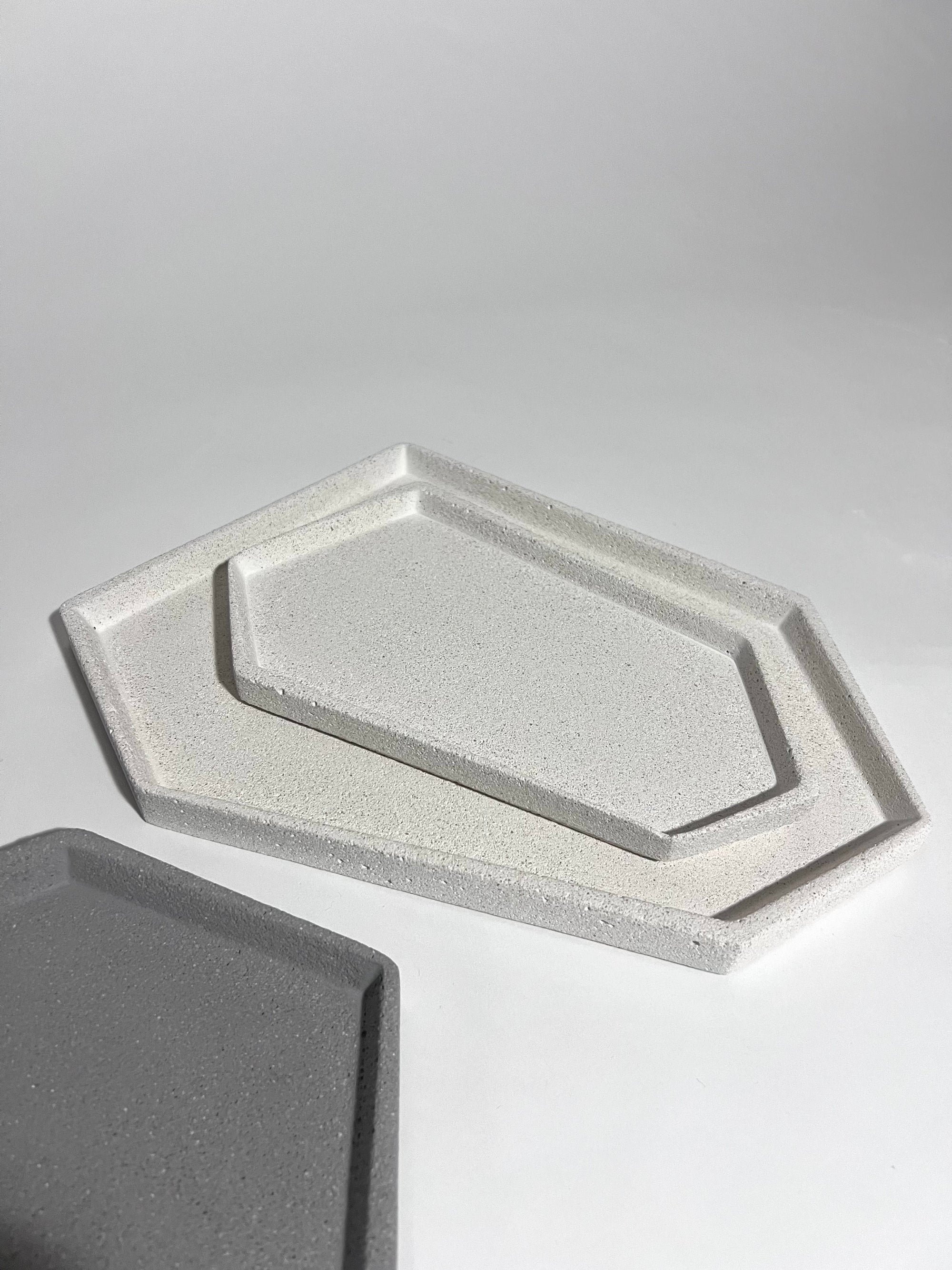 HEXAGONAL TRAY Sanded