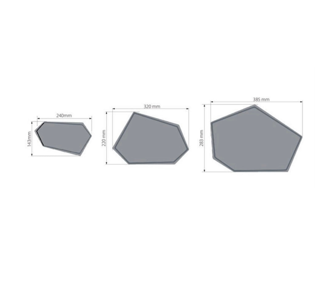 HEXAGONAL TRAY Sanded