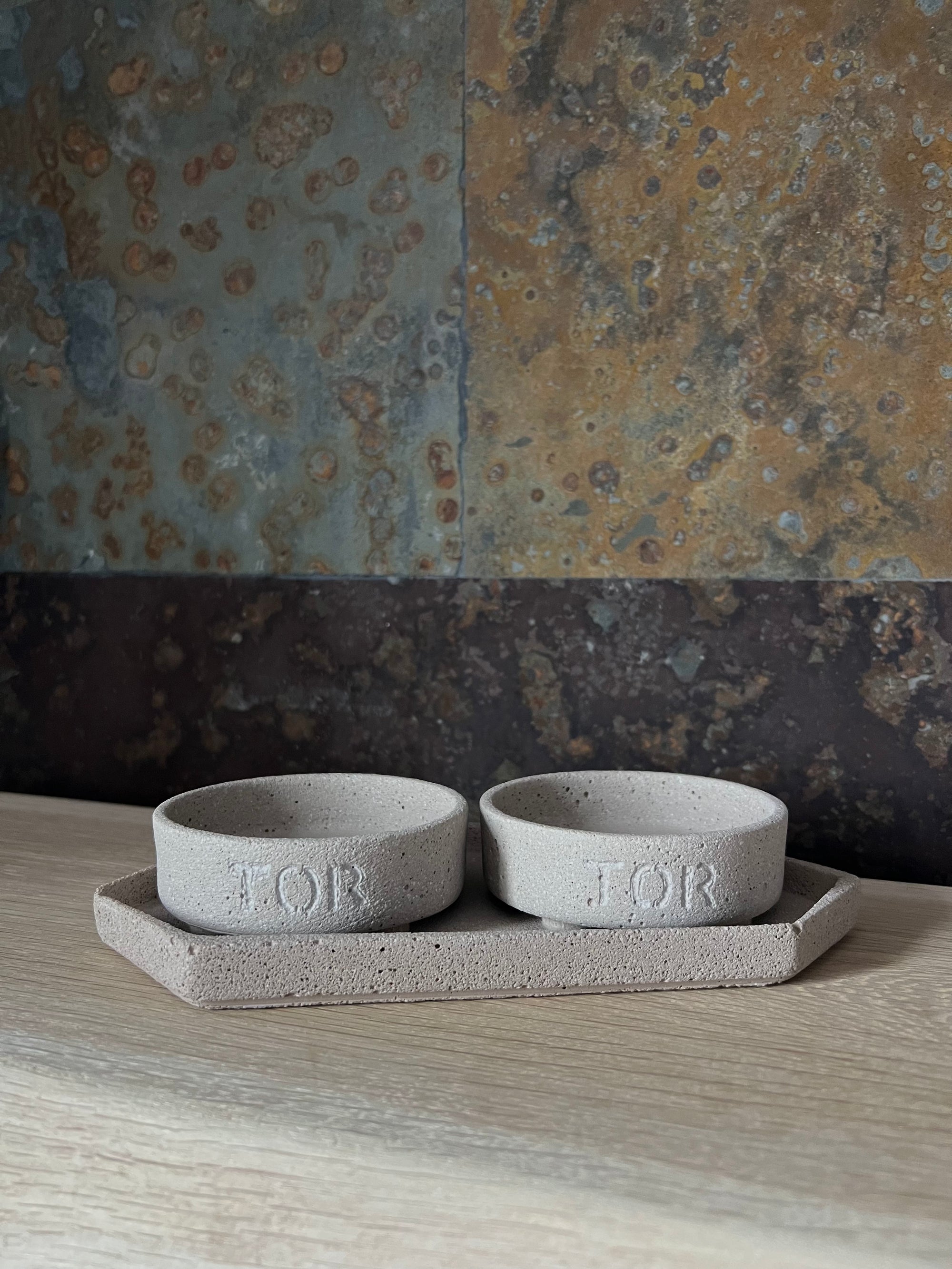 HEXAGONAL TRAY Sanded